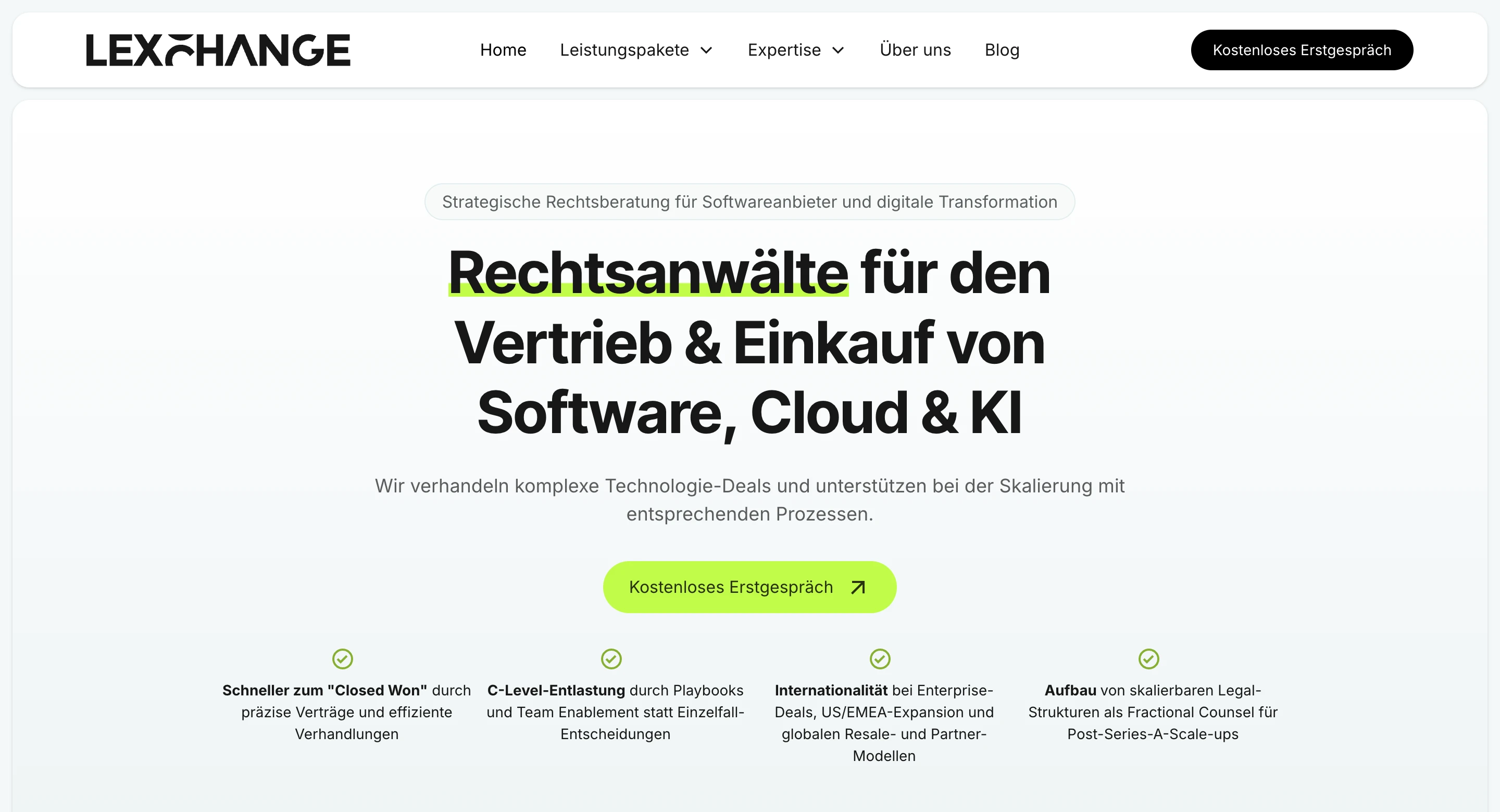 LEXCHANGE – Startseite der Kanzlei für Technologierecht.